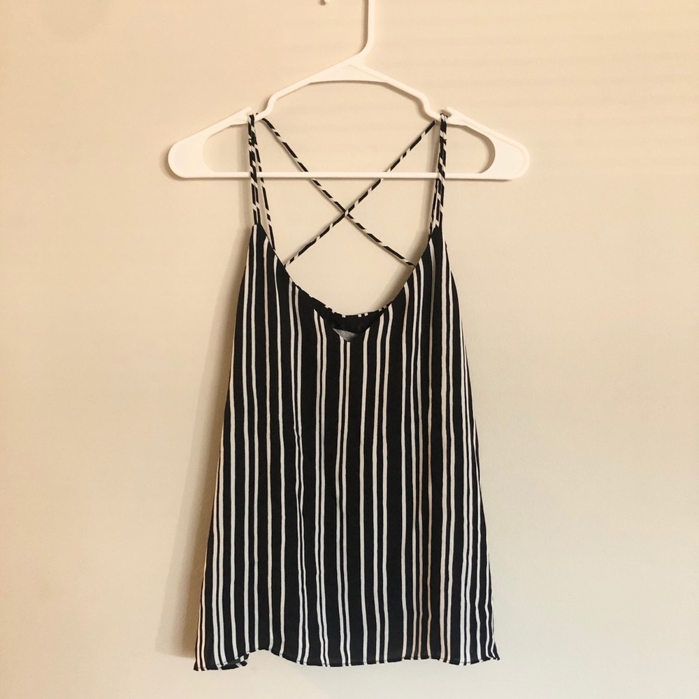 Criss cross back cami top H&M